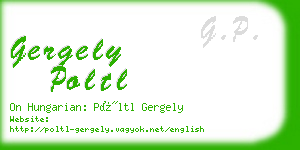 gergely poltl business card
